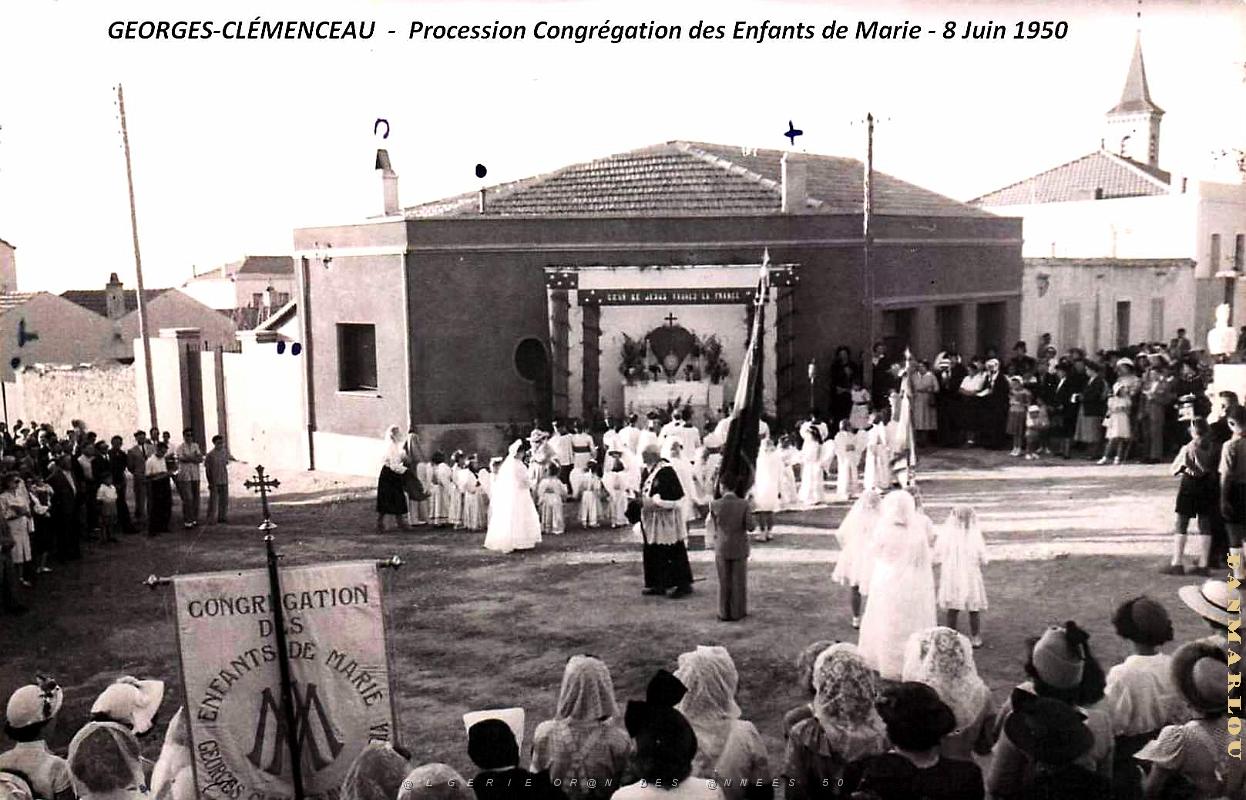 2941- Georges Clemenceau - Congregation Enfants de Marie - 8 Juin 1950 - Maison Marius Nalin.jpg